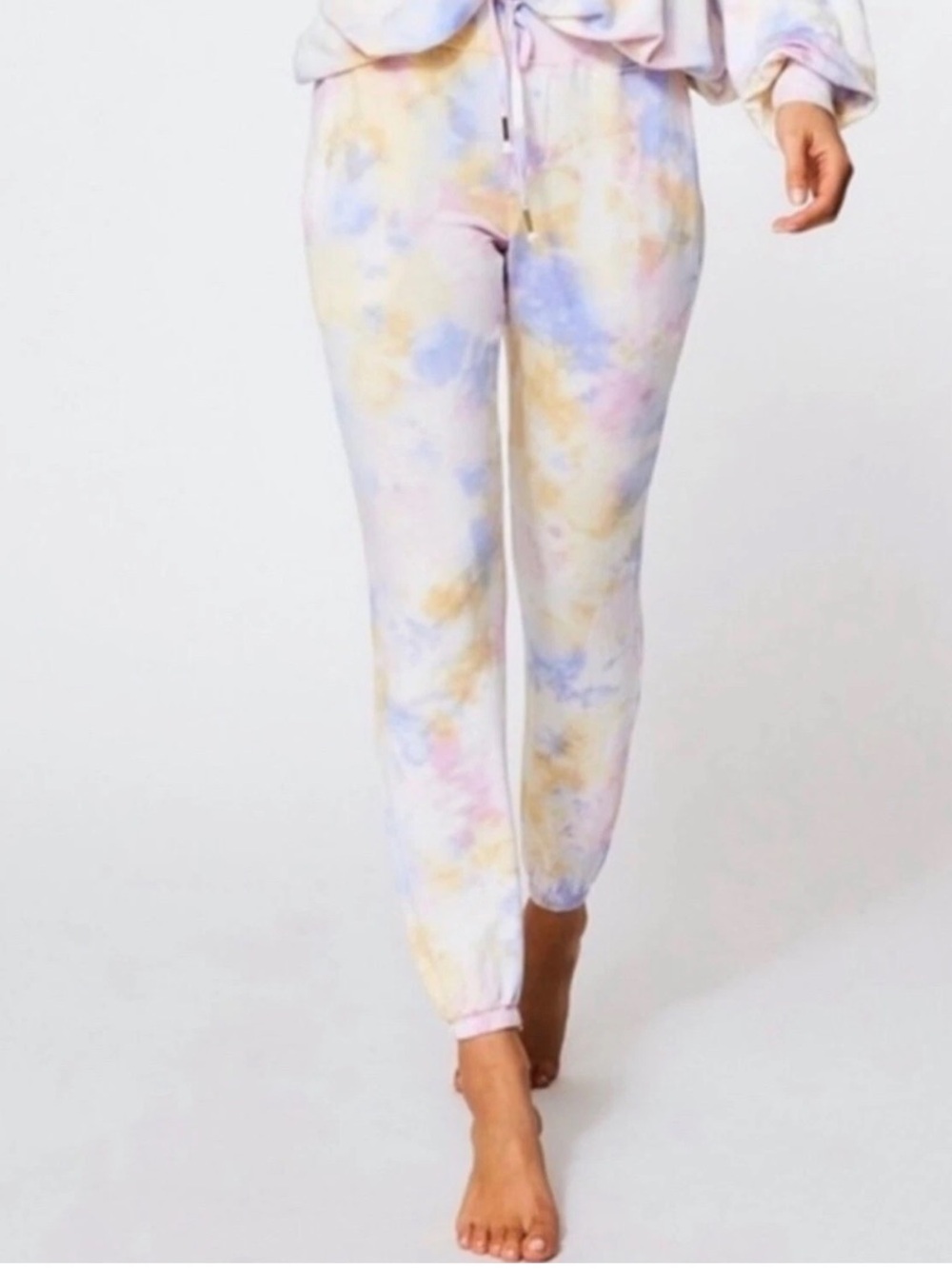 Young Fabulous & Broke womans Pastel Tie-Dye Jogger Bottoms size M